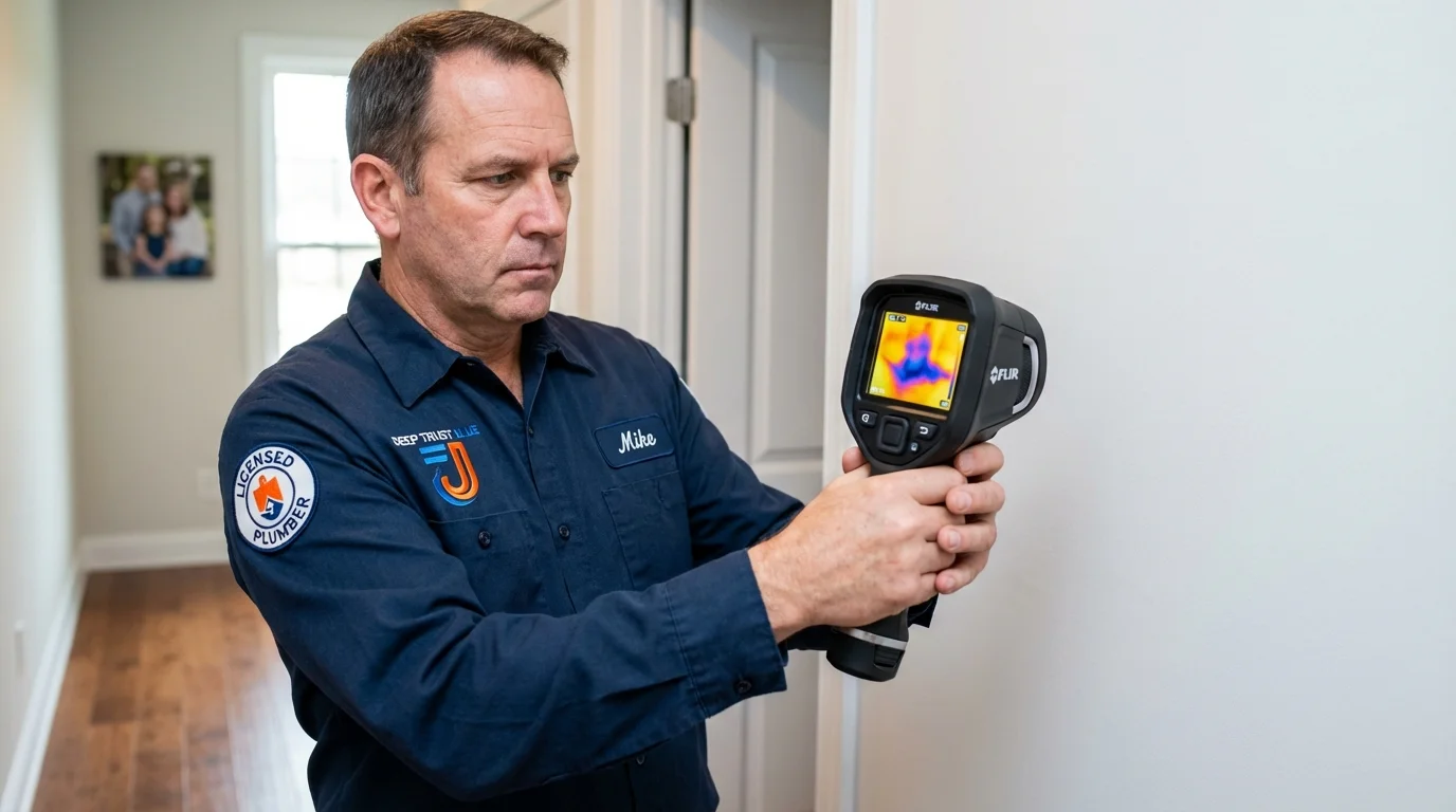 Thermal imaging leak detection by Johns Plumbing LLC in Wartburg